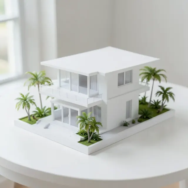 Maket rumah tropis