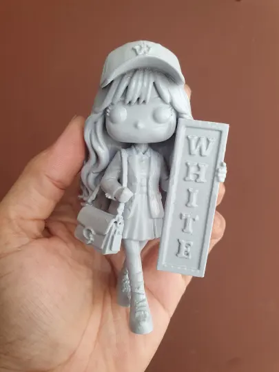 Figur chibi “White” sebelum dicat